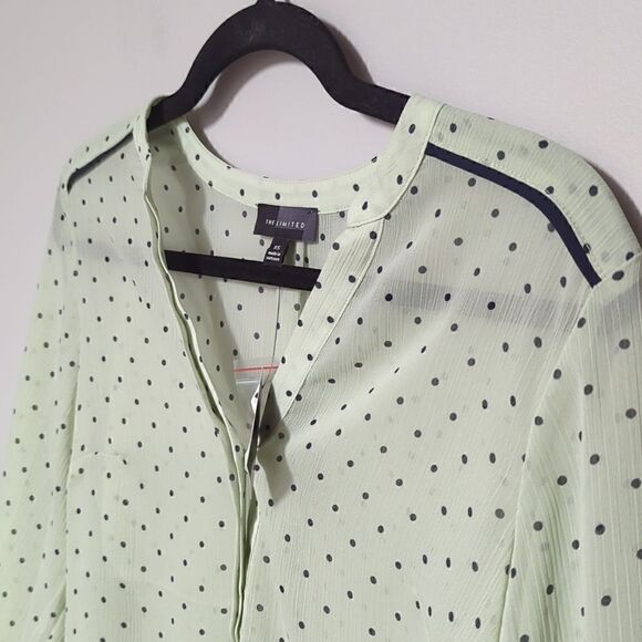 The Limited Green Blouse NWT - Picture 2 of 7